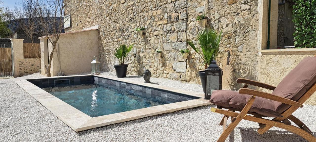 Le Mazet Sainte-Jalle, Piscine Chauffee, Jardin Clos, Barbecue En Baronnies Provencales Bagian luar foto