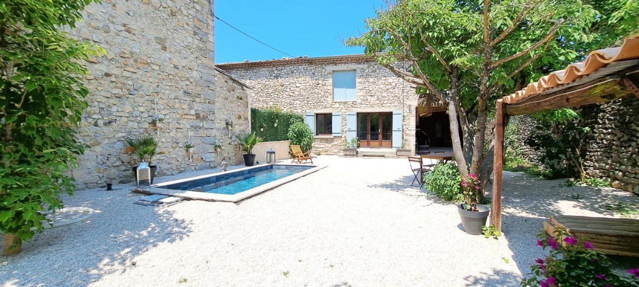 Le Mazet Sainte-Jalle, Piscine Chauffee, Jardin Clos, Barbecue En Baronnies Provencales Bagian luar foto